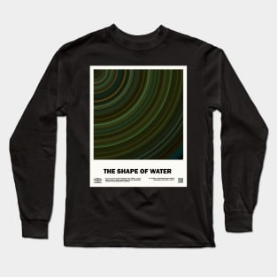 minimal_The Shape of Water Circular Barcode Movie Long Sleeve T-Shirt